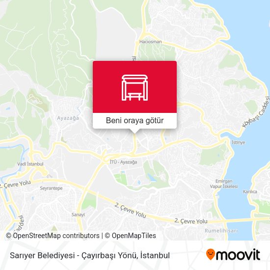 Sarıyer Belediyesi - Çayırbaşı Yönü harita
