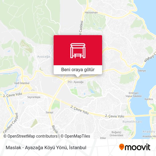 Maslak - Ayazağa Köyü Yönü harita
