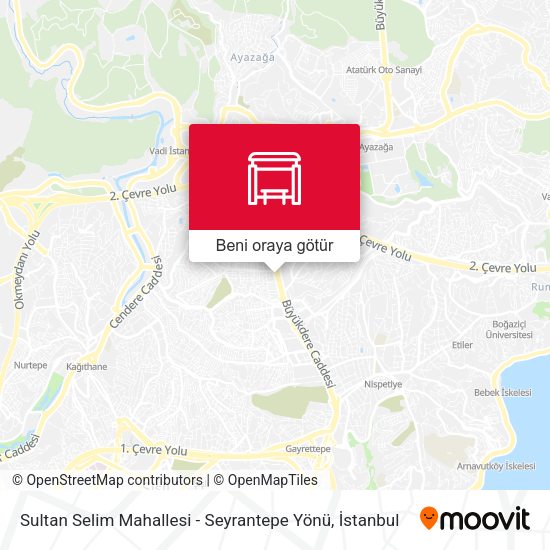 Sultan Selim Mahallesi - Seyrantepe Yönü harita