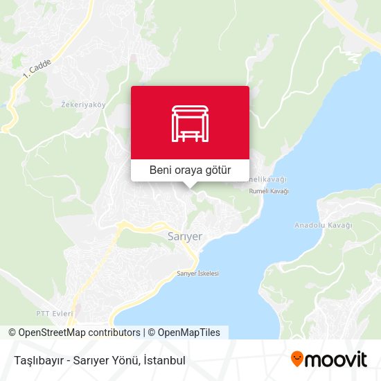 Taşlıbayır - Sarıyer Yönü harita