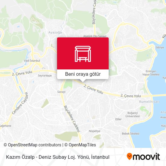 Kazım Özalp - Deniz Subay Loj. Yönü harita