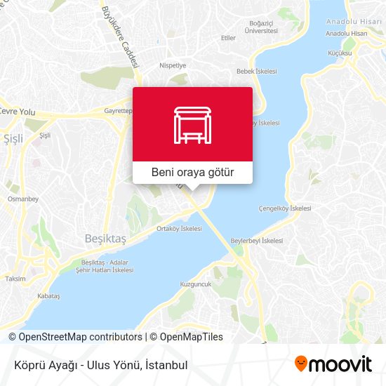 Köprü Ayağı - Ulus Yönü harita