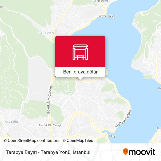 Tarabya Bayırı - Tarabya Yönü harita