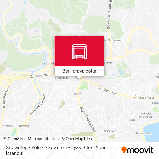 Seyrantepe Yolu - Seyrantepe-Oyak Sitesı Yönü harita