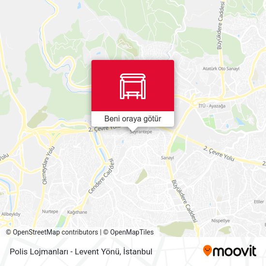 Polis Lojmanları - Levent Yönü harita