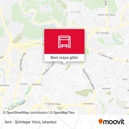 Anıt - Şirintepe Yönü harita