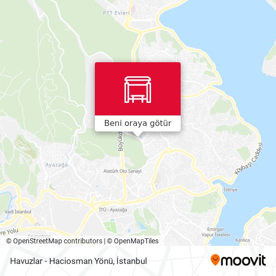Havuzlar - Haciosman Yönü harita