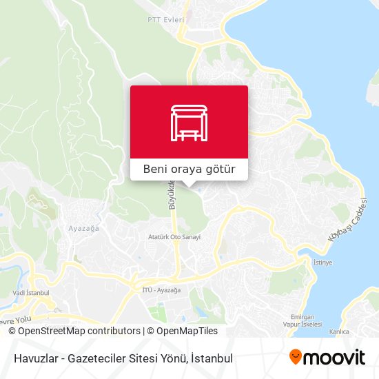 Havuzlar - Gazeteciler Sitesi Yönü harita