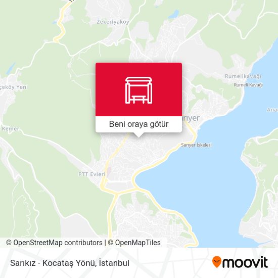 Sarıkız - Kocataş Yönü harita