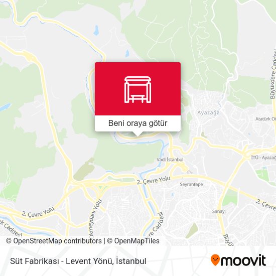 Süt Fabrikası - Levent Yönü harita
