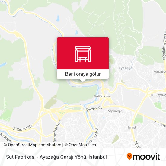 Süt Fabrikası - Ayazağa Garajı Yönü harita