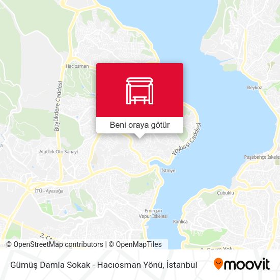 Gümüş Damla Sokak - Hacıosman Yönü harita