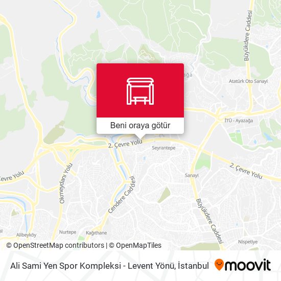 Ali Sami Yen Spor Kompleksi - Levent Yönü harita