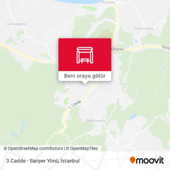 3.Cadde - Sariyer Yönü harita