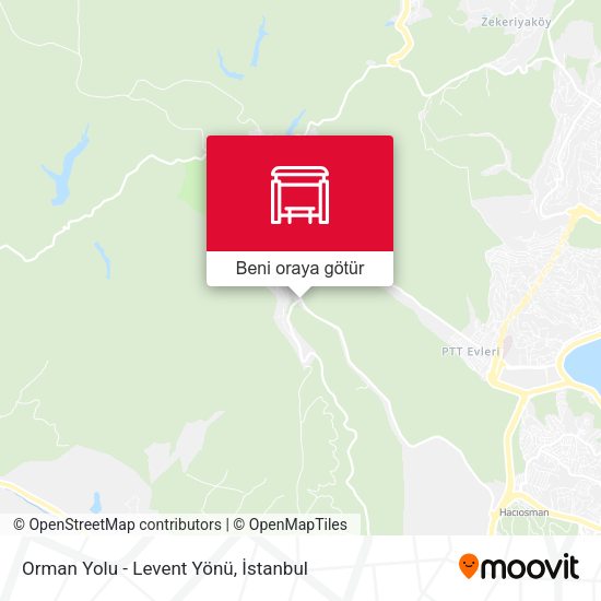 Orman Yolu - Levent Yönü harita