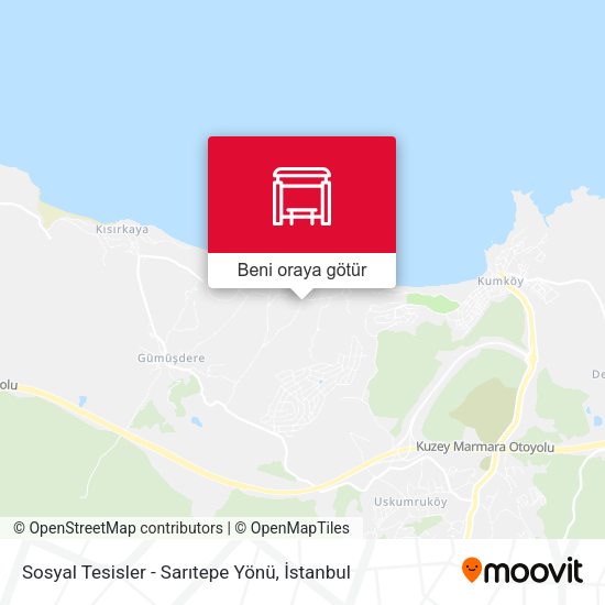 Sosyal Tesisler - Sarıtepe Yönü harita