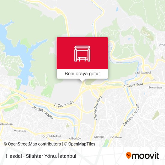 Hasdal - Silahtar Yönü harita