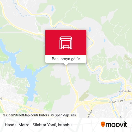 Hasdal Metro - Silahtar Yönü harita