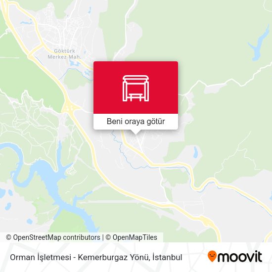 Orman İşletmesi - Kemerburgaz Yönü harita