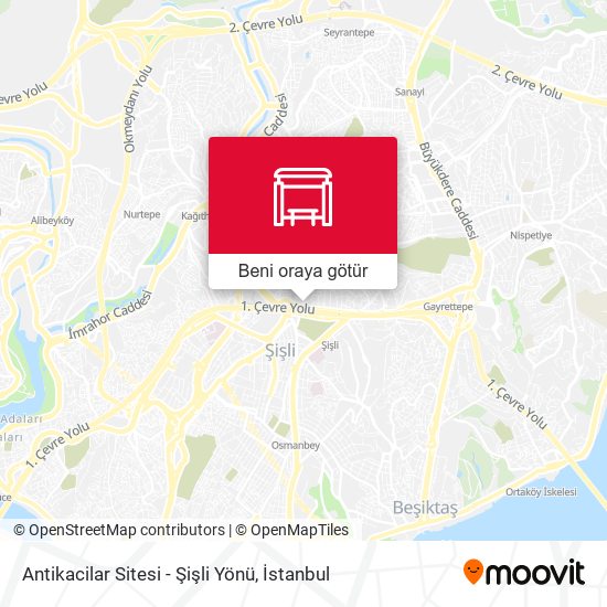 Antikacilar Sitesi - Şişli Yönü harita