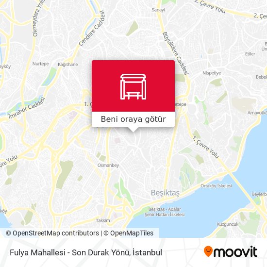 Fulya Mahallesi - Son Durak Yönü harita