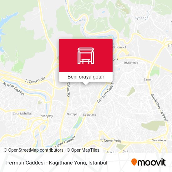 Ferman Caddesi - Kağıthane Yönü harita