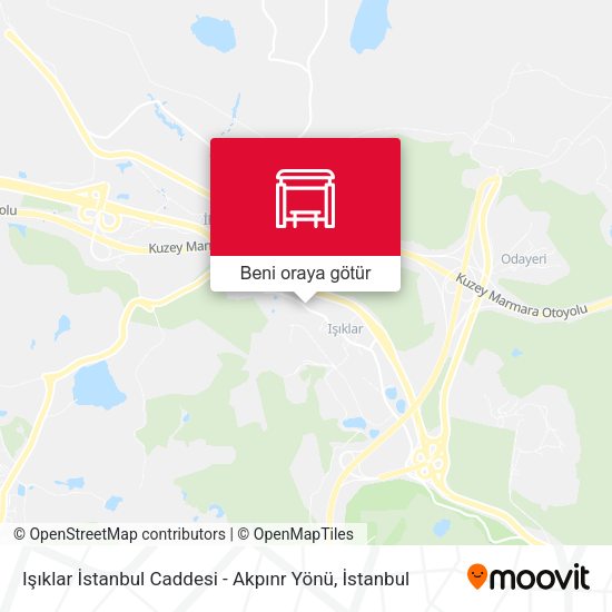 Işıklar İstanbul Caddesi - Akpınr Yönü harita