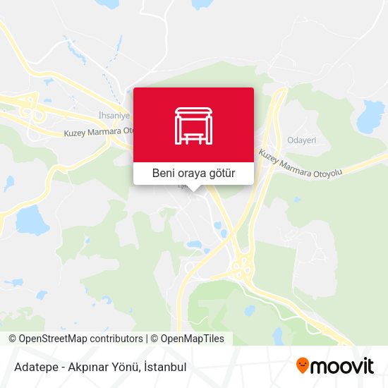 Adatepe - Akpınar Yönü harita