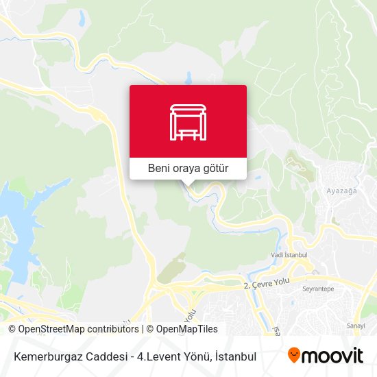 Kemerburgaz Caddesi - 4.Levent Yönü harita