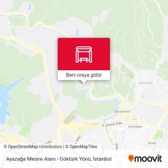 Ayazağa Mesire Alanı - Göktürk Yönü harita