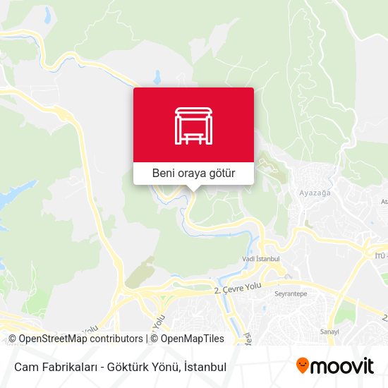 Cam Fabrikaları - Göktürk Yönü harita