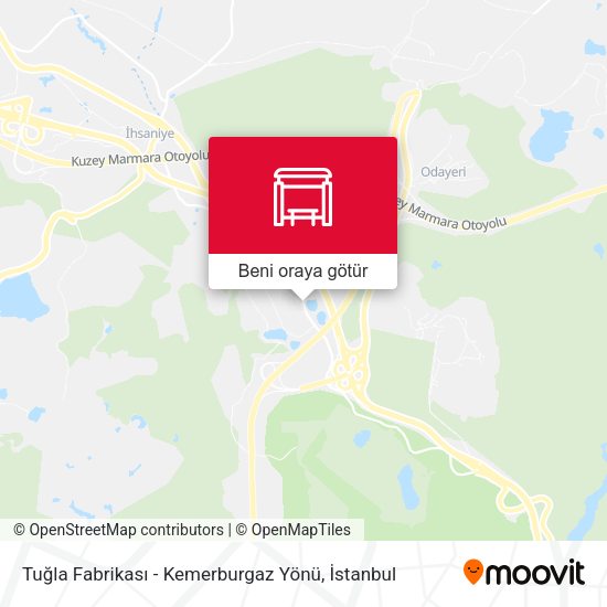 Tuğla Fabrikası - Kemerburgaz Yönü harita