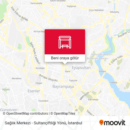 Sağlık Merkezi - Sultançiftliği Yönü harita
