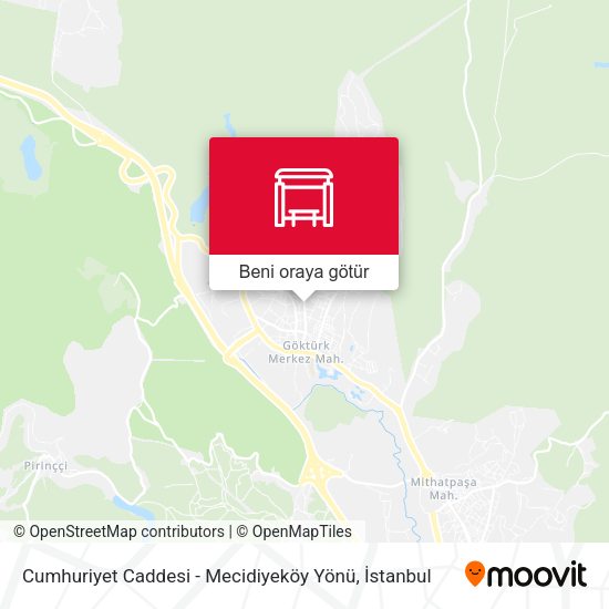 Cumhuriyet Caddesi - Mecidiyeköy Yönü harita