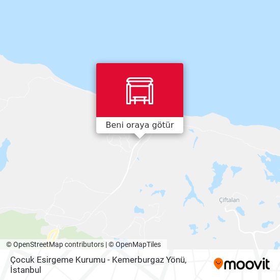Çocuk Esirgeme Kurumu - Kemerburgaz Yönü harita