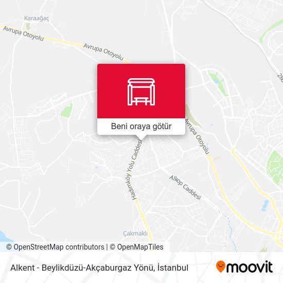 Alkent - Beylikdüzü-Akçaburgaz Yönü harita