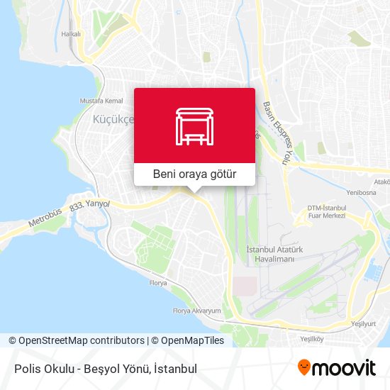Polis Okulu - Beşyol Yönü harita
