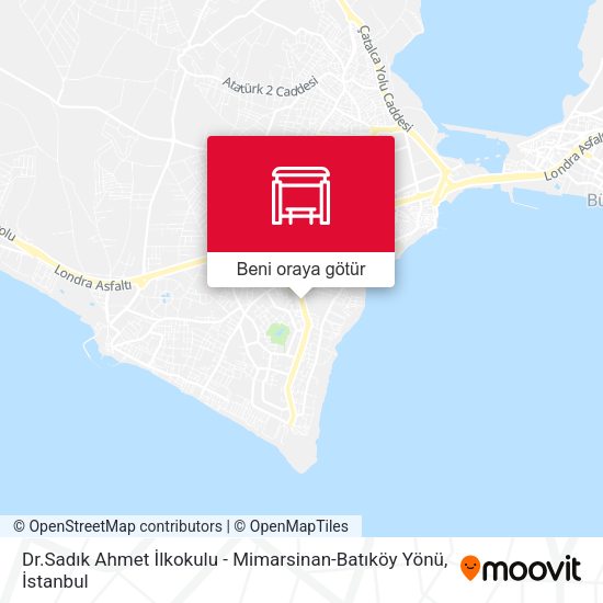 Dr.Sadık Ahmet İlkokulu - Mimarsinan-Batıköy Yönü harita