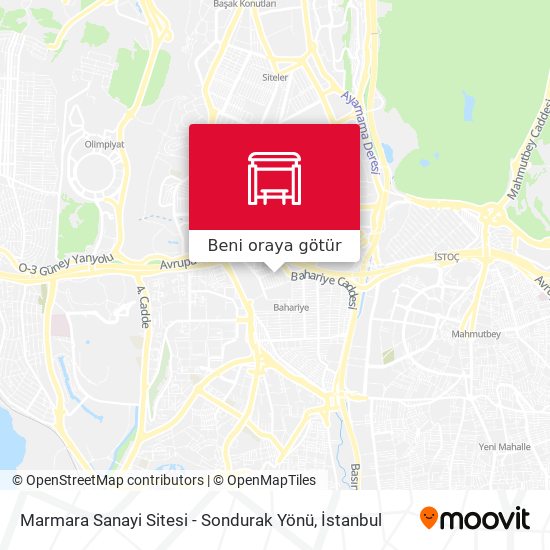 Marmara Sanayi Sitesi - Sondurak Yönü harita