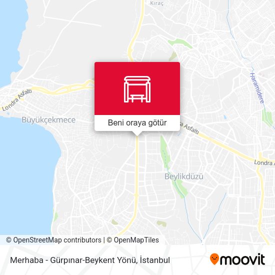 Merhaba - Gürpınar-Beykent Yönü harita