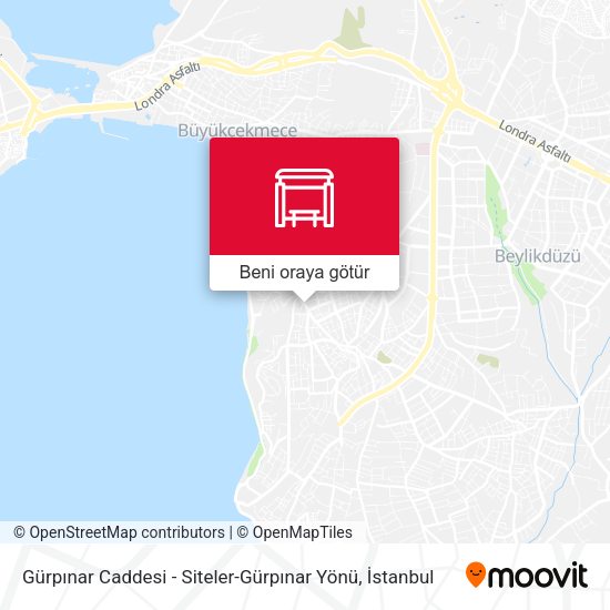Gürpınar Caddesi - Siteler-Gürpınar Yönü harita