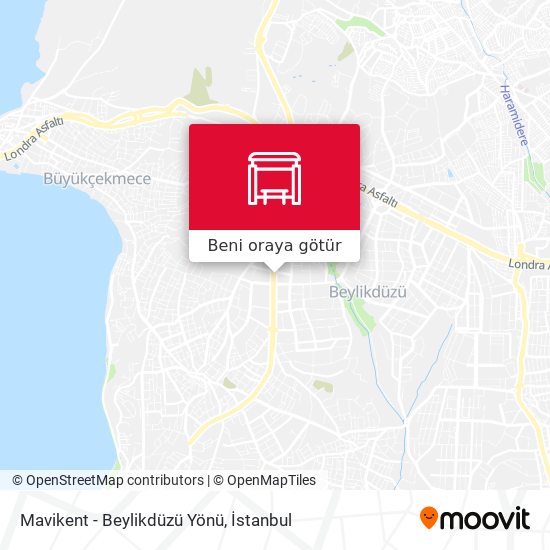Mavikent - Beylikdüzü Yönü harita