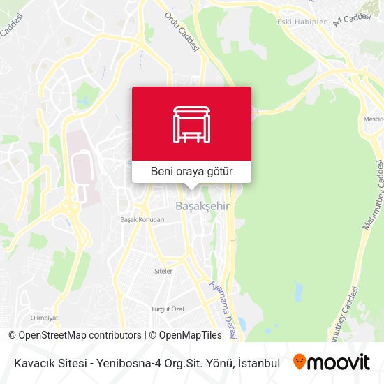Kavacık Sitesi - Yenibosna-4 Org.Sit. Yönü harita