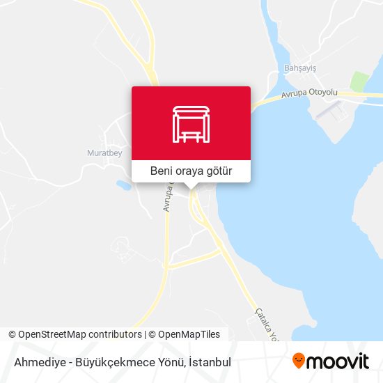 Ahmediye - Büyükçekmece Yönü harita