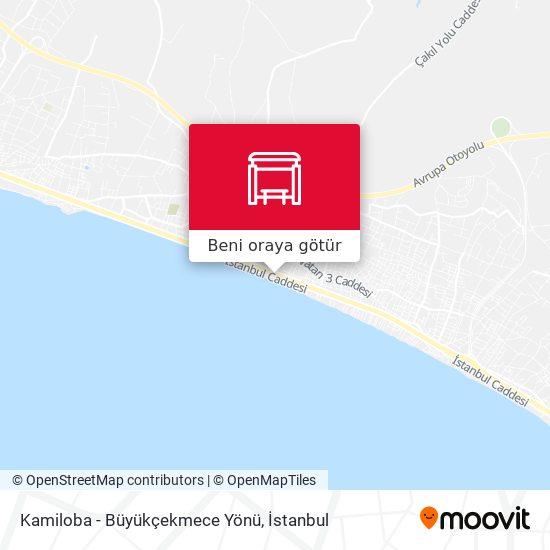 Kamiloba - Büyükçekmece Yönü harita