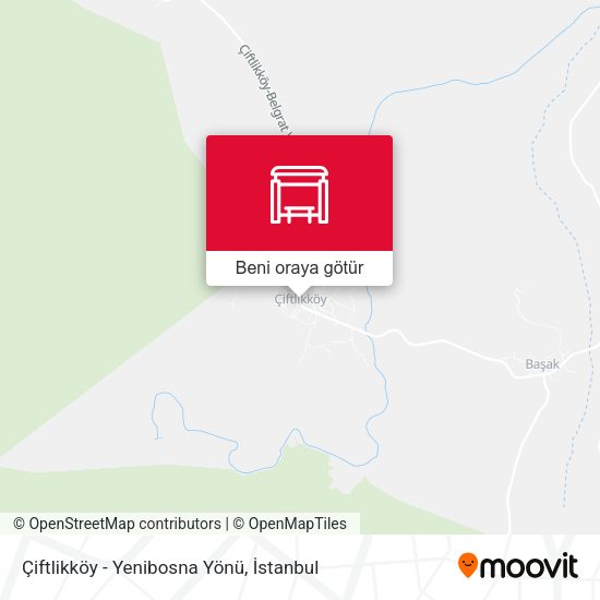 Çiftlikköy - Yenibosna Yönü harita