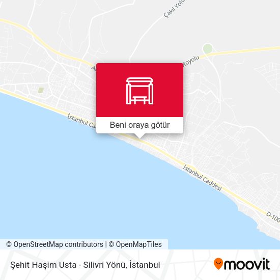 Şehit Haşim Usta - Silivri Yönü harita