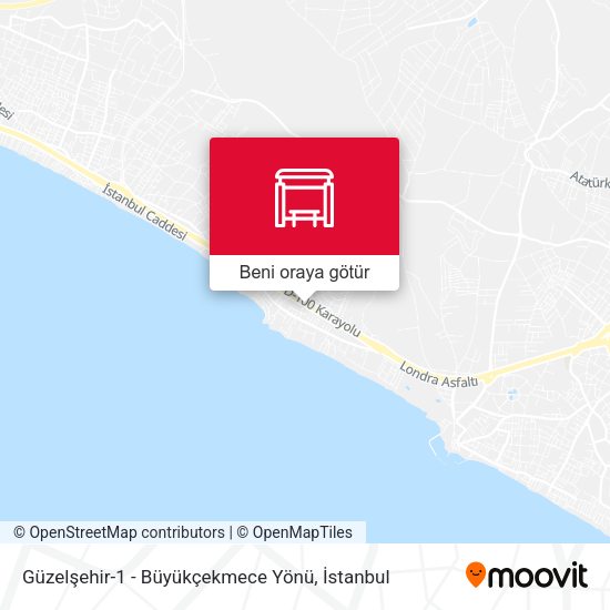 Güzelşehir-1 - Büyükçekmece Yönü harita
