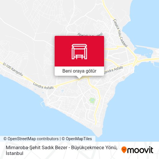 Mimaroba-Şehit Sadık Bezer - Büyükçekmece Yönü harita
