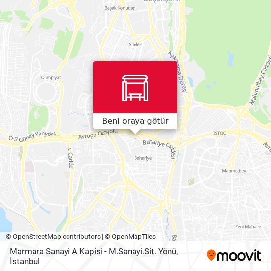 Marmara Sanayi A Kapisi - M.Sanayi.Sit. Yönü harita